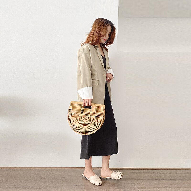 straw beach tote bag