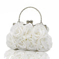 bridal satin clutch bag