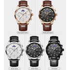 LIGE Men's Watches Top Brand Luxury Men Wrist Watch Leather Quartz Watch Sports Waterproof Male Clock Relogio Masculino+Box