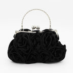 bridal satin clutch bag