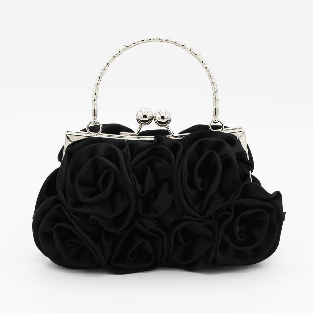 bridal satin clutch bag