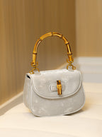 bamboo handle saddle bag