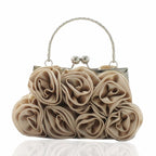 bridal satin clutch bag