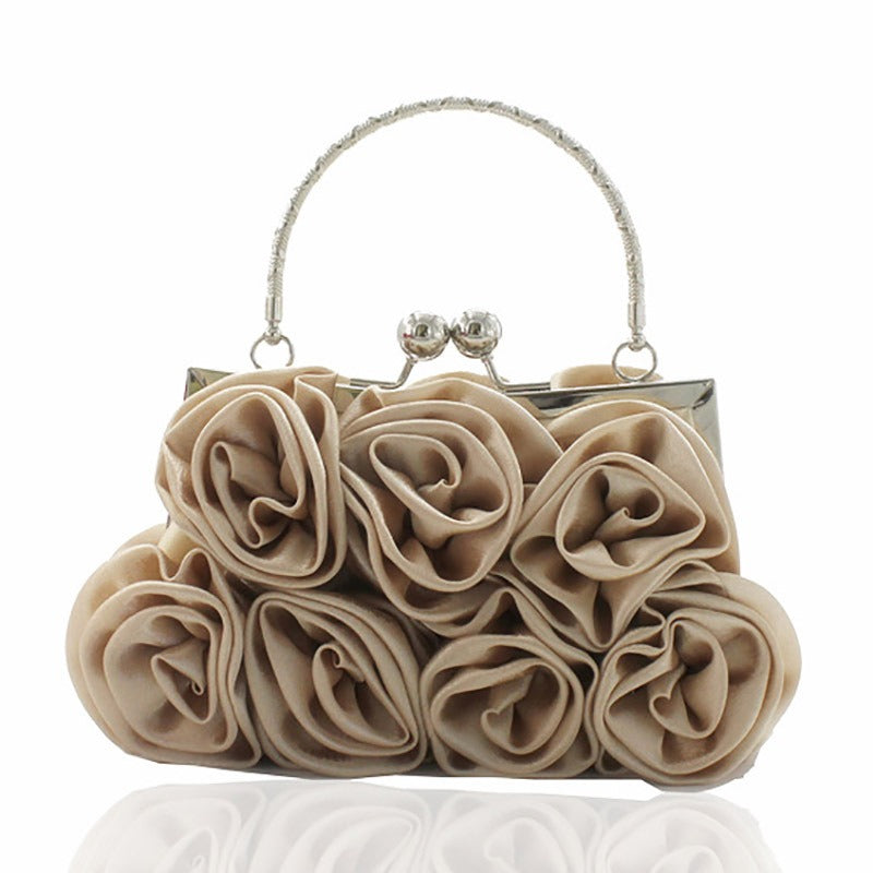 bridal satin clutch bag