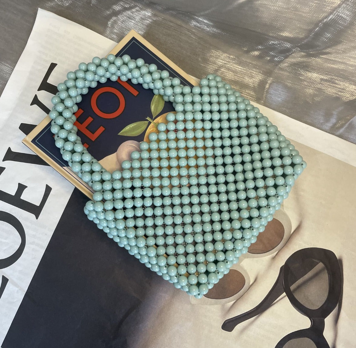 beaded handbag