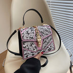 color block square bag