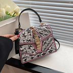 color block square bag
