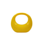 crescent acrylic clutch