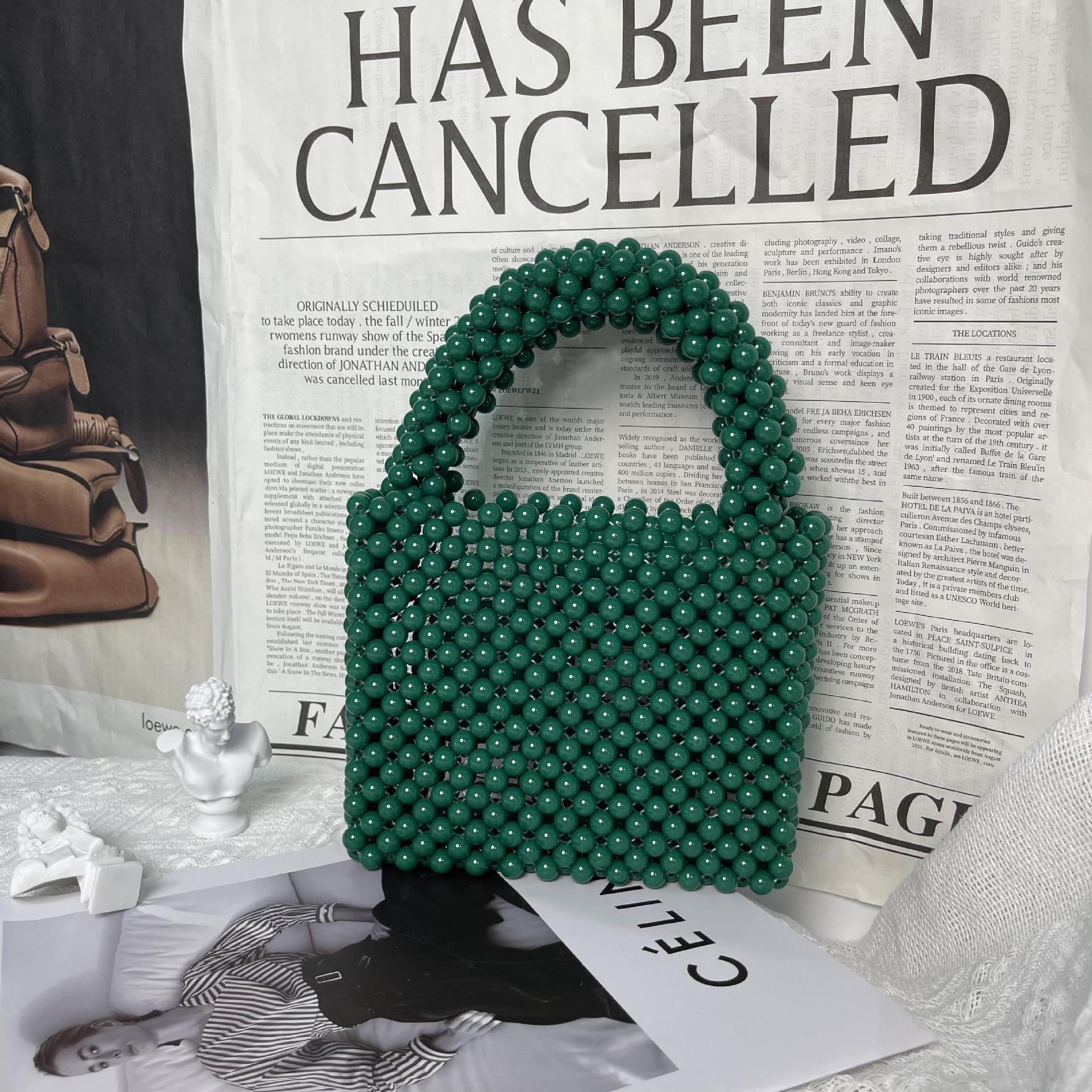 beaded handbag