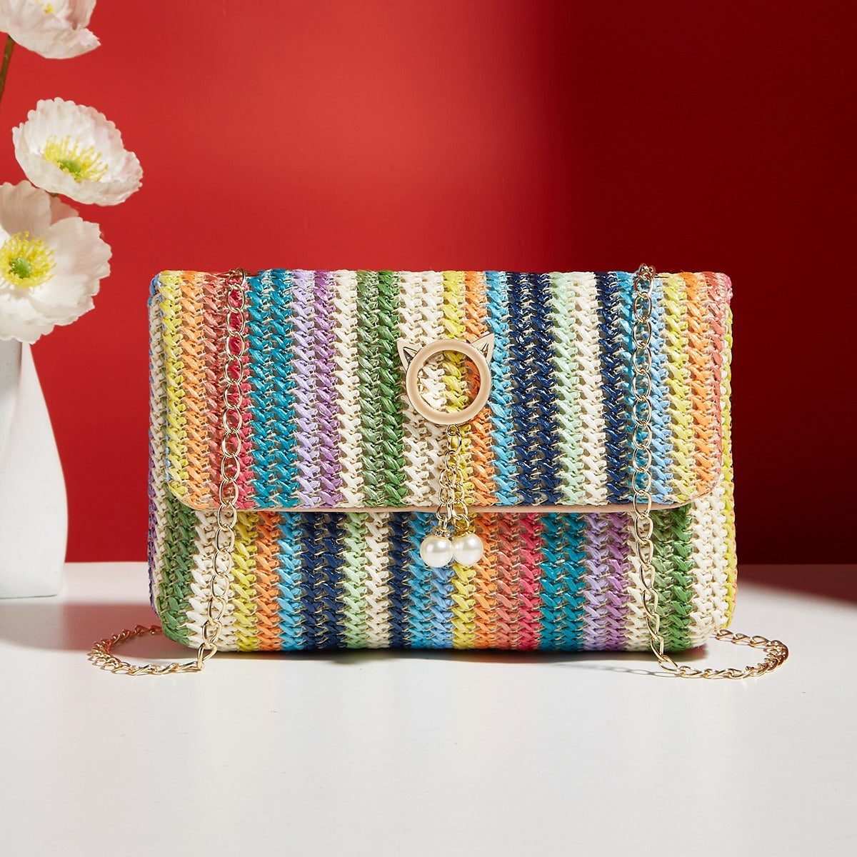 straw square bag