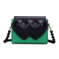 peach heart shoulder bag