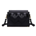 peach heart shoulder bag