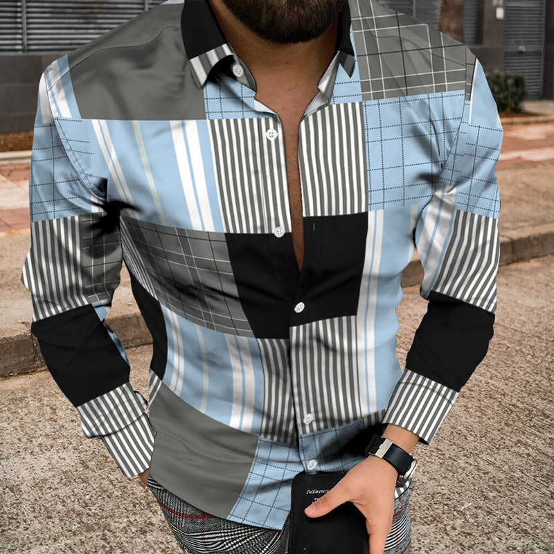 3D patchwork print jacket