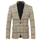 Men's Plaid Suit Jacket