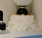  Feather Evening Clutch Bag
