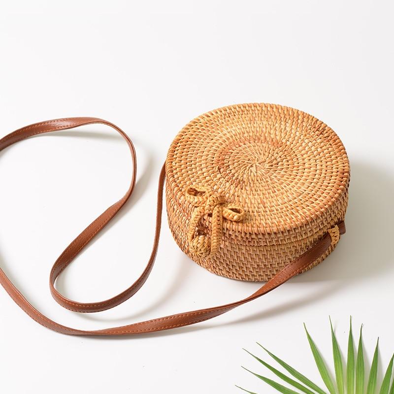 Round Rattan Bag