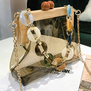 Ice Cream Color Chain Shoulder Bag