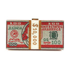 money print clutch bag