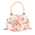 cylindrical chain handbag