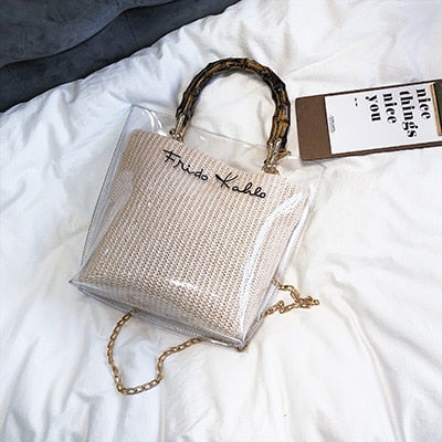 Transparent Chain Shoulder Bag
