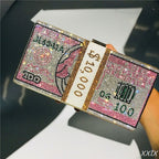 money print clutch bag
