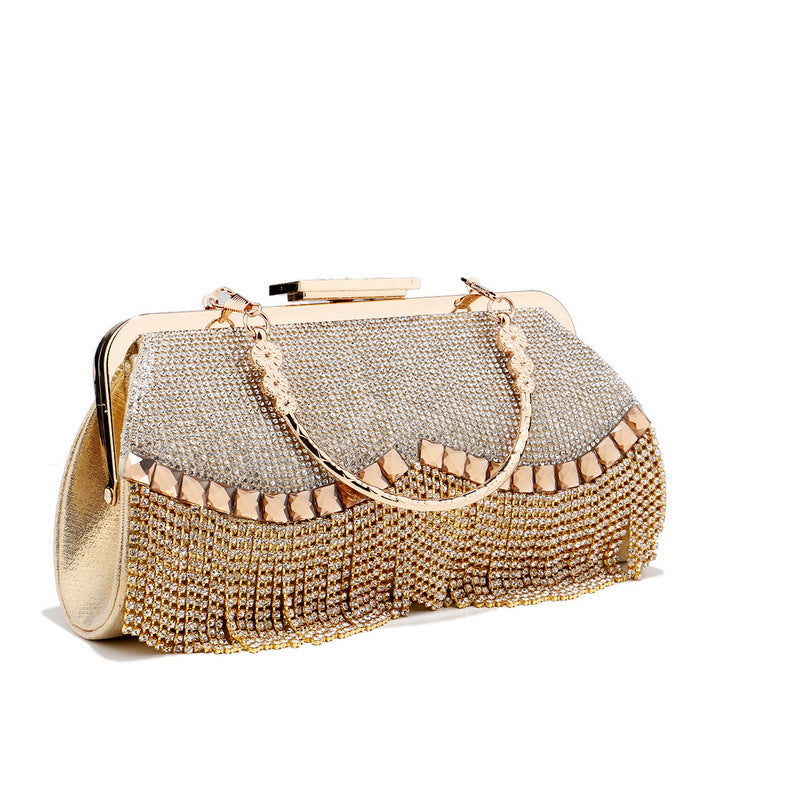 New Fringed Evening Bag Ladies Banquet All Match Clutch High End Dress Evening Party Bag