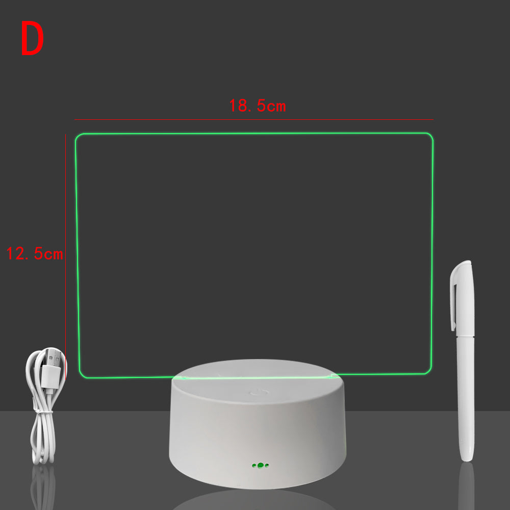 LED note board night light