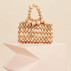 Wood Beaded Handbag