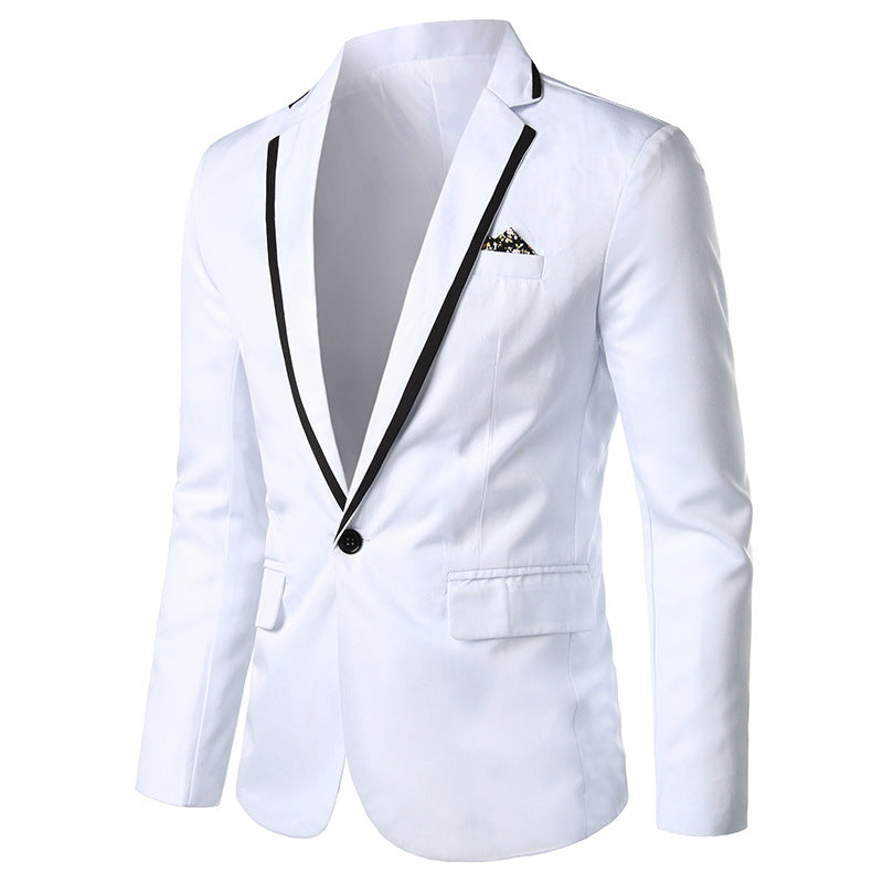 men's single button suit