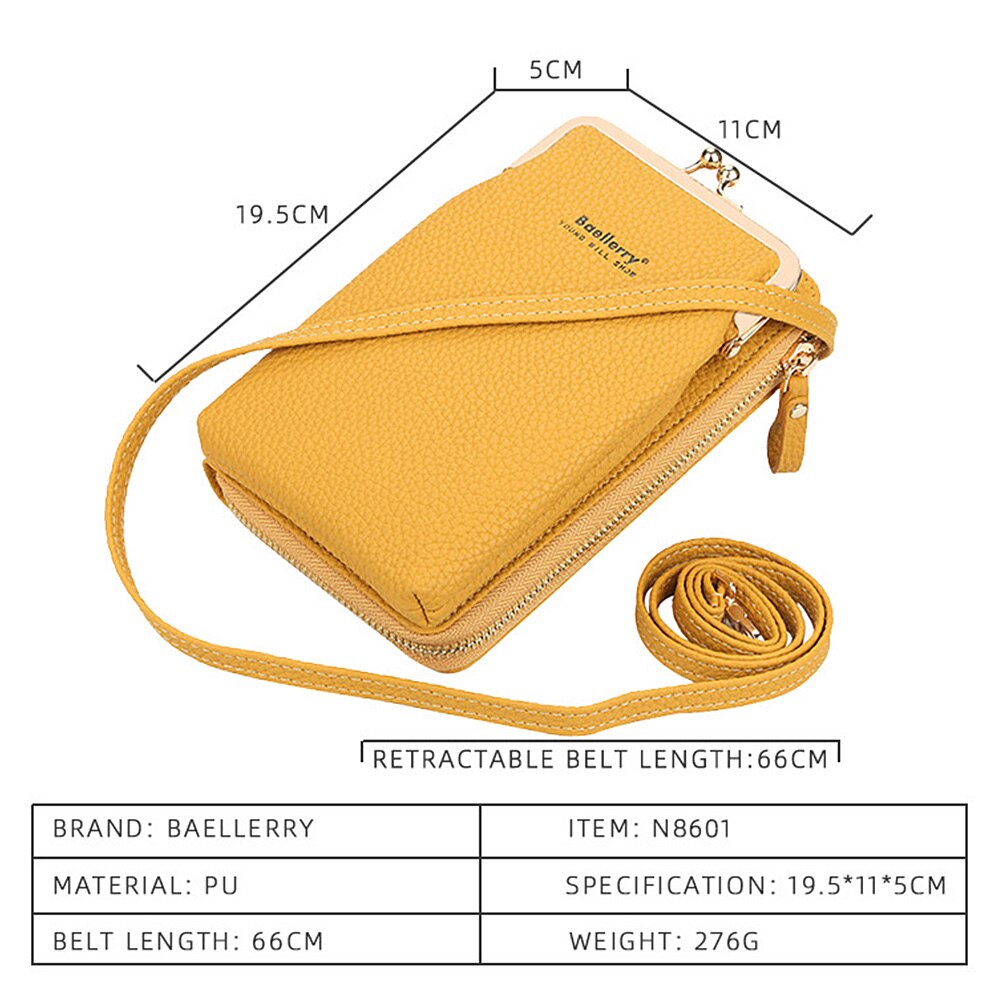 Women's Small Shoulder Bag with Phone Pocket