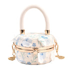 cylindrical chain handbag