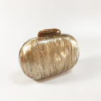 oval acrylic clutch bag