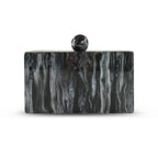 marbled acrylic clutch
