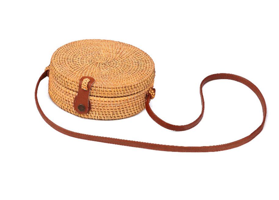 Round Rattan Bag