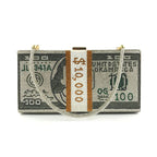 money print clutch bag