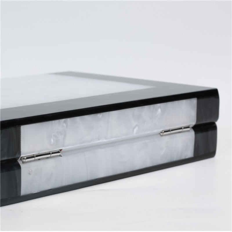 Acrylic Marble Clutch Bag