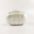 oval acrylic clutch bag