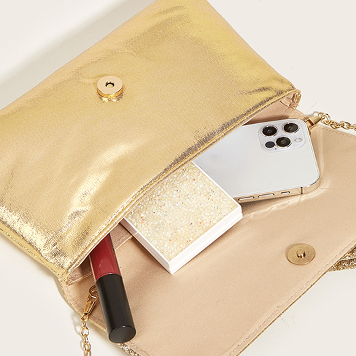 gold evening bag