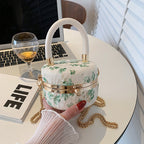 cylindrical chain handbag