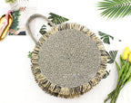 Fringed Straw Tote Bag