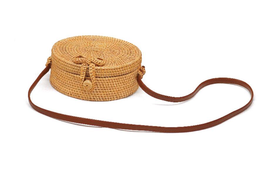 Round Rattan Bag