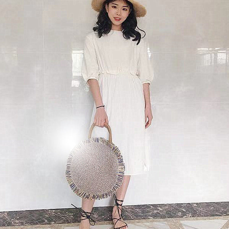  Straw Woven Beach Bag