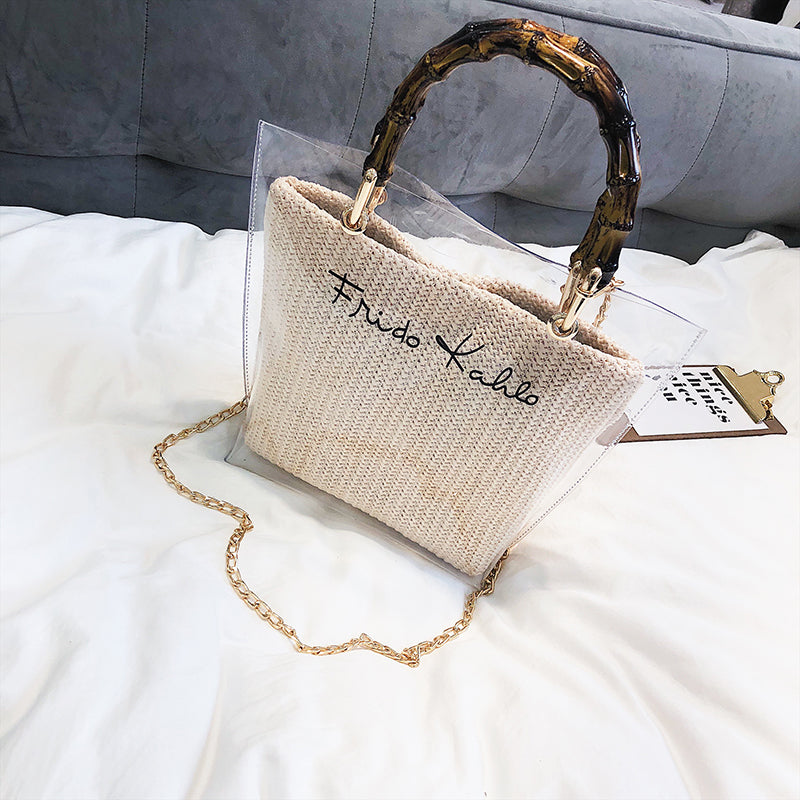 Transparent Chain Shoulder Bag