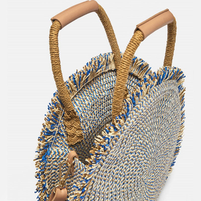  Straw Woven Beach Bag