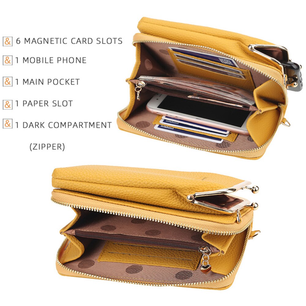 Women's Small Shoulder Bag with Phone Pocket