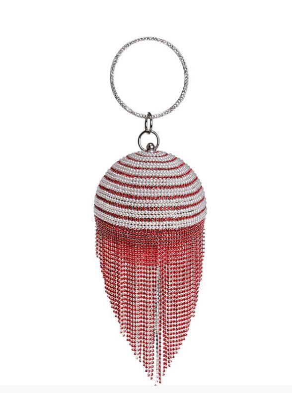 : Pearl Beaded Clutch Bag
