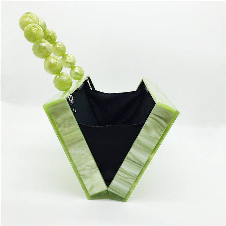 Apple Green Acrylic Dinner Bag