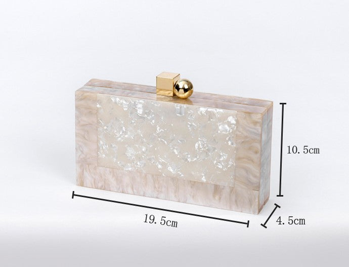  Ice Crackle Acrylic Box Bag