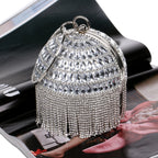 Round Fringe Evening Bag