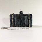 marbled acrylic clutch